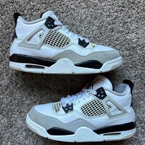 Nike Air Jordan 4 Retro Military Black Size 5.5 Youth (Size 7 Women's)